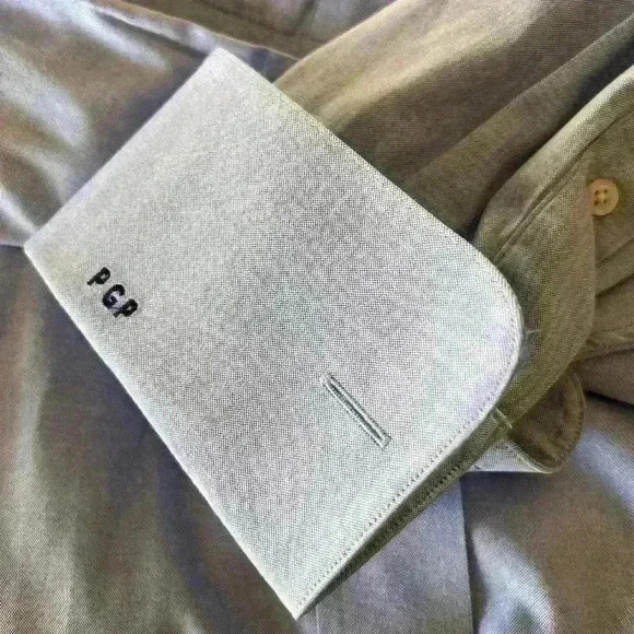 Paul Fredrick Long Sleeve Dress Shirt with Formal French Cuff. Size 16-33. - Picture 5 of 6